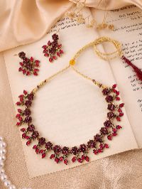 Mendi Gold-Plated Handcrafted Maroon