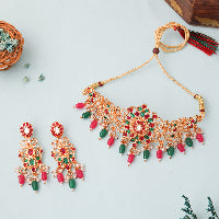 Gold Plated Brass Pink